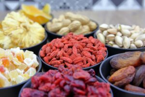 Fruits and nuts
